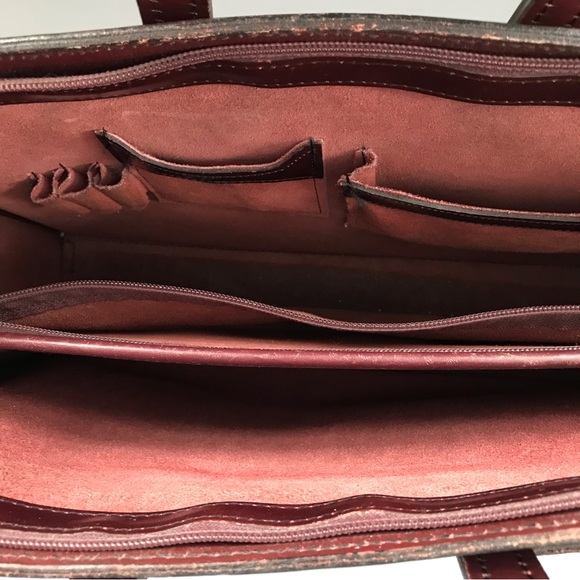 Hartmann Leather Vintage Mahogany Document Executive Briefcase 1940’s Lawyer - Picture 5 of 15